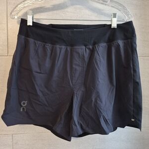 On Black Running Shorts- Medium